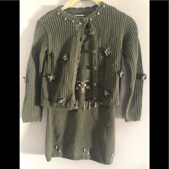 Deux par Deux crochet beaded cardigan size 7 - Picture 7 of 7